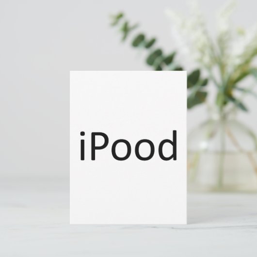 iPood Postkarte (Stehend Vorderseite)