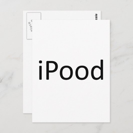 iPood Postkarte (Vorne/Hinten)