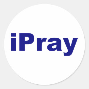 iPray Runder Aufkleber