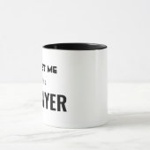 Ipsa Loquitur Trust Me Ich bin Anwalt Tasse (Zentrum)