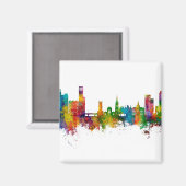 Ipswich England Skyline Magnet (Vorderseite/Rückseite)