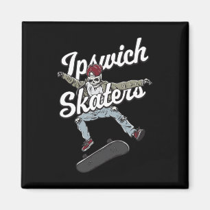 Ipswich Skater Skateboard fahren Lustiges Skateboa Magnet
