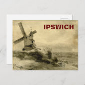 Ipswich, Suffolk - Stoß Windmill Vintag Feiertagspostkarte (Vorne/Hinten)