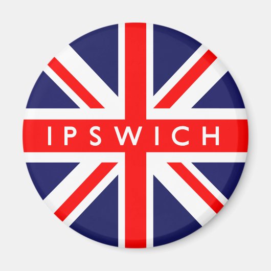 Ipswich UK-Flagge Magnet (Vorne)