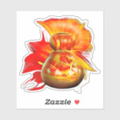 Ipu Hawaii Gourd-Instrument Aufkleber (Blatt)