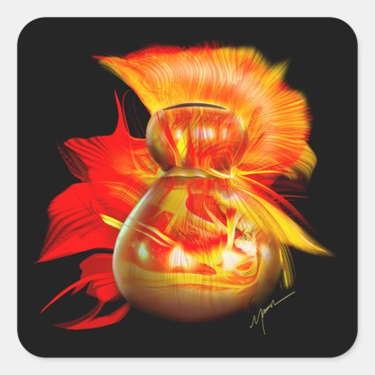 Ipu Hawaii Gourd-Instrument Quadratischer Aufkleber (Vorderseite)