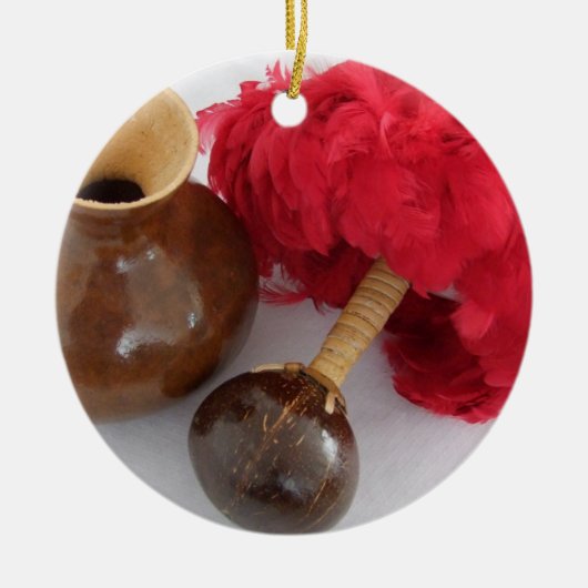 Ipu und Uli Uli Keramik Ornament (Vorne)