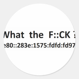 ipv6 runder aufkleber