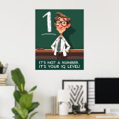 IQ-Level Sarkastisch Poster (Heimbüro)
