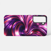 iquid Chrome Purpleberry Swirl  Samsung Galaxy Hülle (Rückseite (Horizontal))