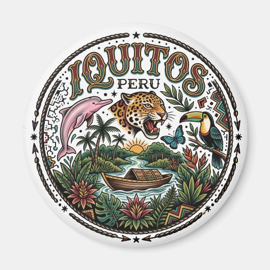 Iquitos Peru Magnet (Vorne)