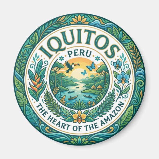 Iquitos, Peru Peru Magnet (Vorne)