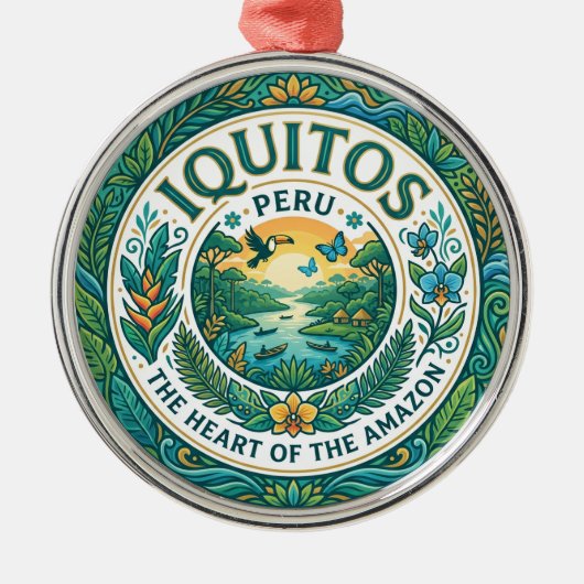 Iquitos, Peru Peru Ornament Aus Metall (Vorne)