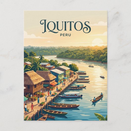 Iquitos, Peru Peru Postkarte (Vorderseite)