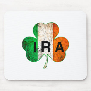 Ira Irischer Glücksklee St Patricks Tag Irland T Mousepad