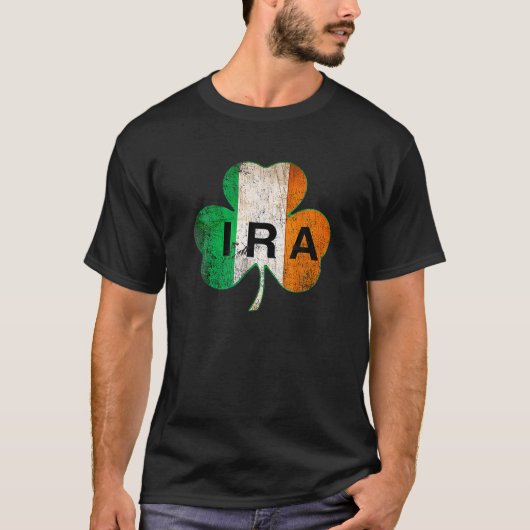 IRA Irish Lucky Kleeblatt St Patrick's Day Irland T-Shirt (Vorderseite)