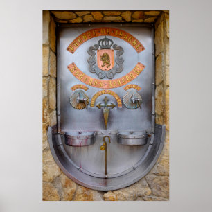 Irache Wine Fountain Poster