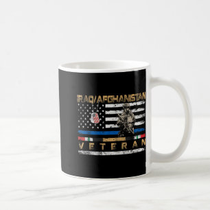 Irak Afghanistan Veteran Vintage Flagge Patriotic Kaffeetasse