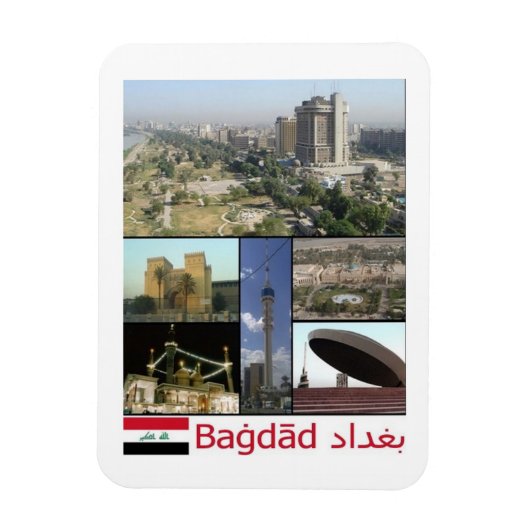 Irak - Bagdad Mosaic - Magnet (Vertikal)