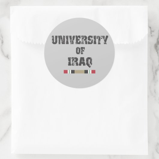 Irak D 2 Aufkleber (Tasche)