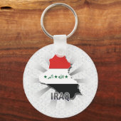 Irak Flag Karte 2.0 Schlüsselanhänger (Vorderseite)