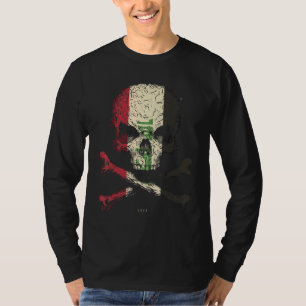 Irak Flag Skull Crossbones T-Shirt