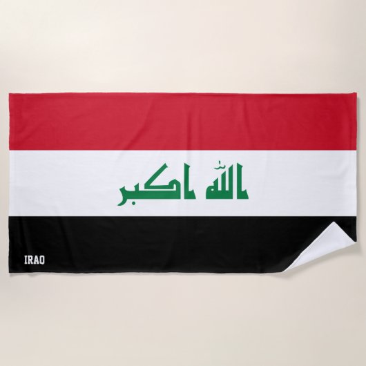 Irak Flag Splendid Patriotic Strandtuch (Vorderseite)
