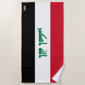 Irak Flag Splendid Patriotic Strandtuch (Vorderseite)