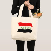 Irak Flag Tote Bag Jumbo Stoffbeutel (Vorderseite (Produkt))