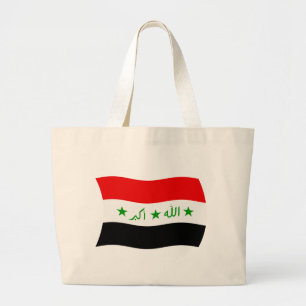 Irak Flag Tote Bag Jumbo Stoffbeutel