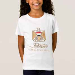 IRAK-FLAG ÜBER IRAKISCHE EMBLEM ش ع ا ر ل ا ع ر ا T-Shirt