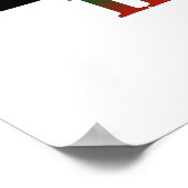 Irak-Flagge ا ل ع ا arabisch & englisch WordArt قر Poster (Ecke)