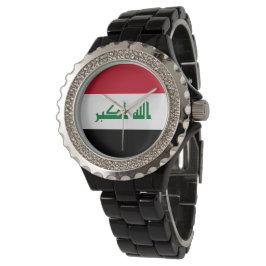 Irak-Flagge Armbanduhr