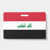 Irak-Flagge Ausweis (Rückseite)
