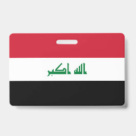 Irak-Flagge Ausweis