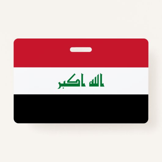 Irak-Flagge Ausweis (Vorderseite)