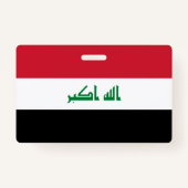 Irak-Flagge Ausweis (Rückseite)