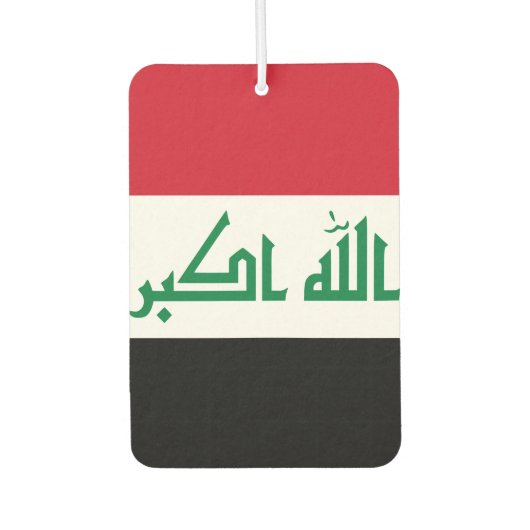Irak-Flagge Autolufterfrischer (Vorderseite)