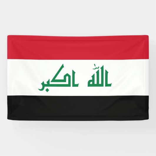 Irak-Flagge Banner (Horizontal)