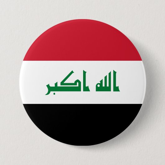 Irak-Flagge Button (Vorderseite)