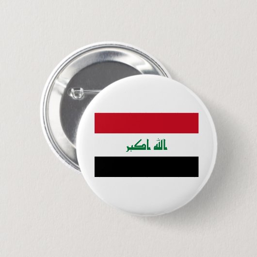 Irak-Flagge Button (Vorne & Hinten)