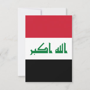 Irak-Flagge Dankeskarte
