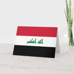 Irak-Flagge Dankeskarte
