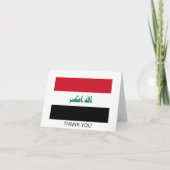 Irak-Flagge Dankeskarte (Vorderseite)