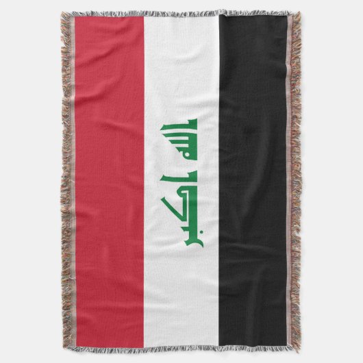 Irak-Flagge Decke (Vorderseite Vertikal)