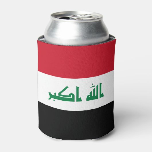 Irak-Flagge Dosenkühler (Kanne Vorderseite)
