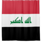 Irak-Flagge Duschvorhang (Vorderseite)