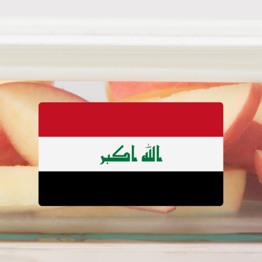 Irak-Flagge Etiketten (Befestigt)
