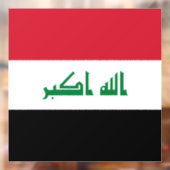 Irak-Flagge Fensteraufkleber (Blatt 2)