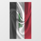 Irak-Flagge Fensteraufkleber (Blatt)